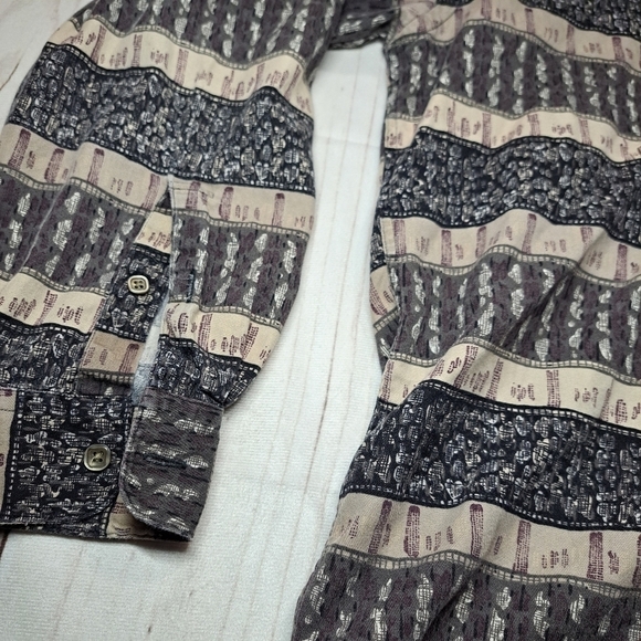 Perry Ellis Mens Large Button Up Long Sleeve Shirt - Picture 7 of 16